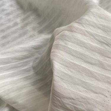 Vải Thô Cotton Trắng Sọc Khổ 1m5 - Co Giãn Nhẹ - May Áo Sơ Mi, Đầm, Váy, Đồ Trẻ Em