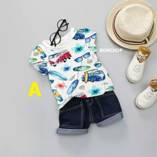 Set jean Đồng đội bé trai