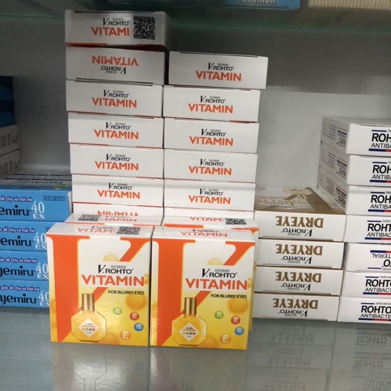 Nhỏ mắt V.rohto vitamin - Nhỏ mắt Vrohto các loại, V rohto Nhật chính hãng