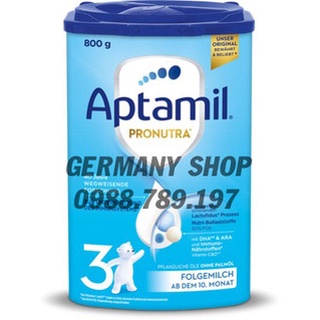 Sữa Aptamil pronutra Đức (aptamil xanh Đức) 800g số 1-2-3
