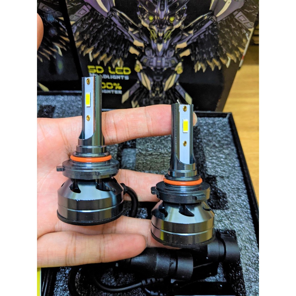 Set 2 đèn pha ô tô H11 9005 HB3 9006 HB4 H4 H1 H3 H7 9012 siêu sáng 12000lm 60w