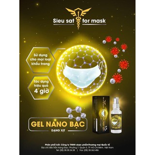 Xịt khẩu trang NANO BẠC
