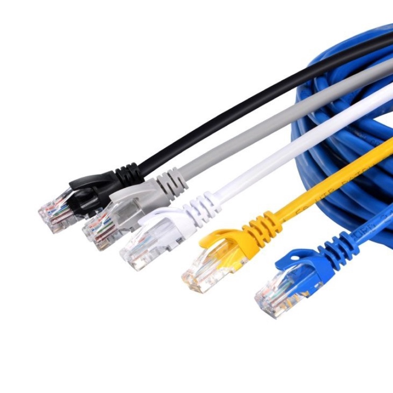 Dây cáp mạng dây mạng Lan bấm sẵn 2 đầu Cat 5E 0.5M 1.5M 2M 3M 5M cao cấp bền bỉ ổn định giao màu ngẫu nhiên