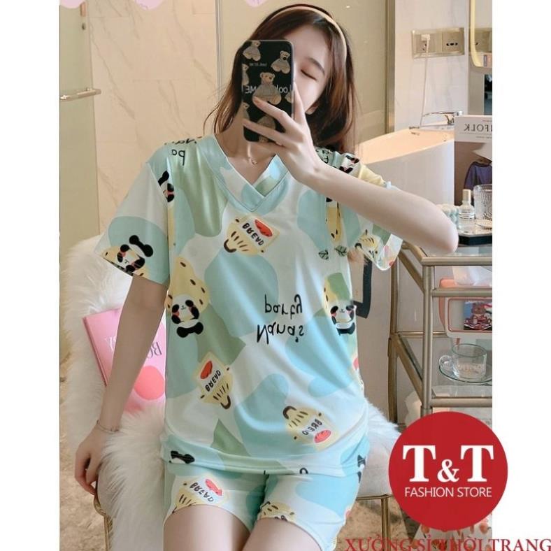 Bộ đồ ngủ nữ đùi đồ ngủ dễ thương đồ mặc ở nhà nhiều mẫu big size chất mềm mịn !