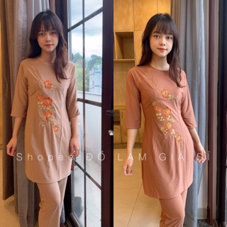 ĐỒ LAM ĐI CHÙA # Cách tân thêu hoa sala