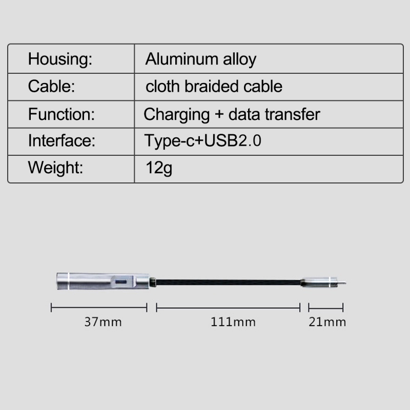 Dây cáp OTG HDOORLINK chuyển đổi USB C sang USB 2.0 2 trong 1 đa năng dành cho điện thoại di động máy tính xách tay
