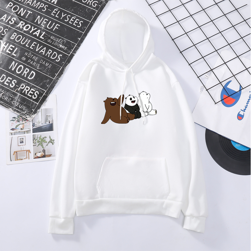 Áo Hoodie In Hình We Bare Bears Thời Trang