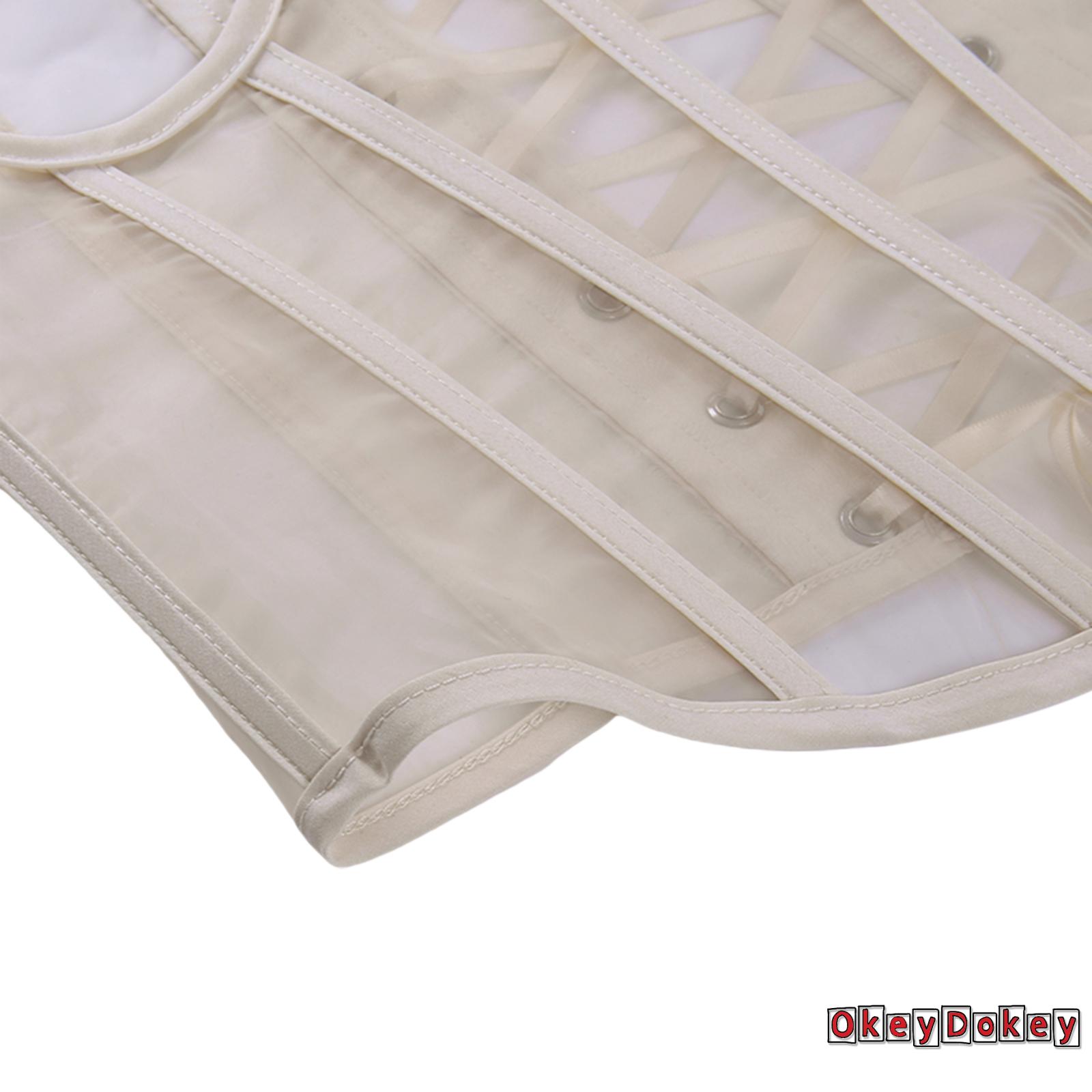 OKDK-Female Shapewear, Solid Color Boob Tube Top Waist Cinchers Body Shaper for Women, Apricot/White, S/M/L