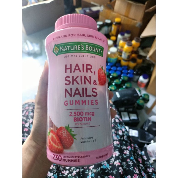 Viên uống hỗ trợ tóc dày, móng khoẻ và da đẹp Nature’s Bounty Hair, Skin, Nails