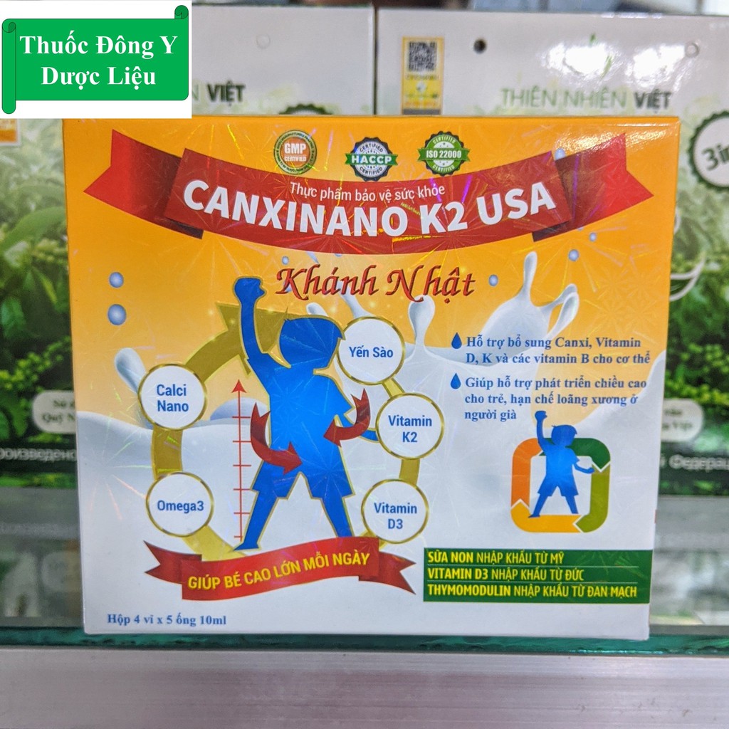 Canxi Cho Bé ❤️CHÍNH HÃNG❤️ Canxi Nano K2 USA 👍 giúp xương chắc khỏe, phát triển chiều cao, giảm nguy cơ loãng xương 👍