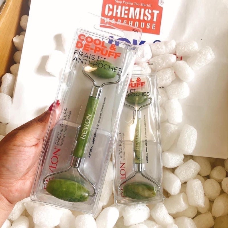 [Bill Úc] Thanh lăn massage mặt chính hãng Revlon - Revlon Jade Facial Roller