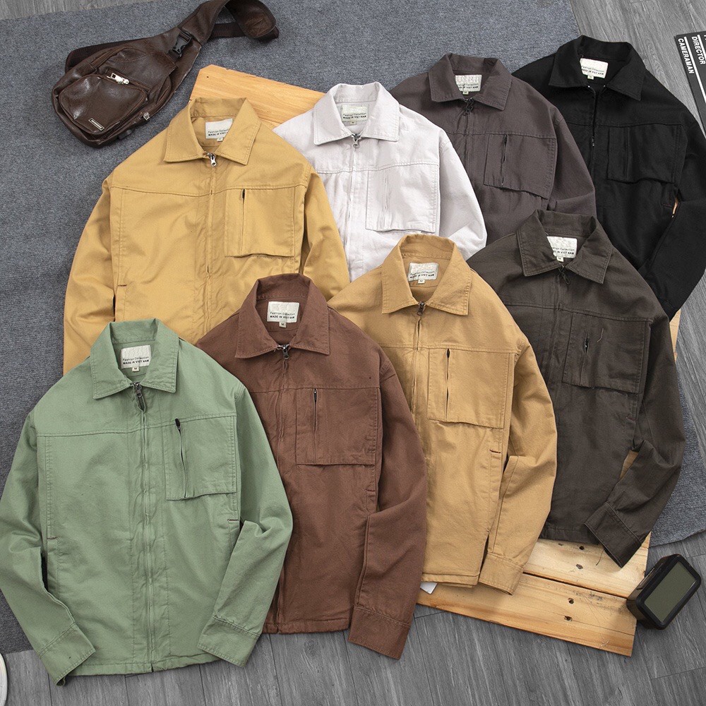 Áo khoác kaki nam dây kéo thời trang cao cấp Model Fashion (AKKT02)