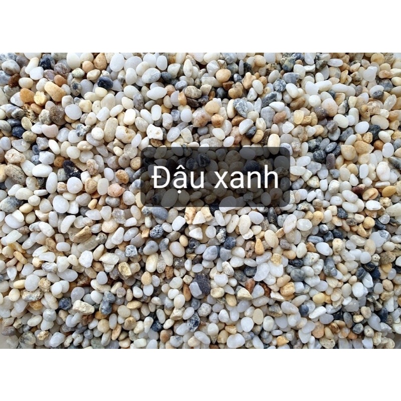 Sỏi suối 3 màu trang trí hồ cá, chậu cây cảnh – 1kg