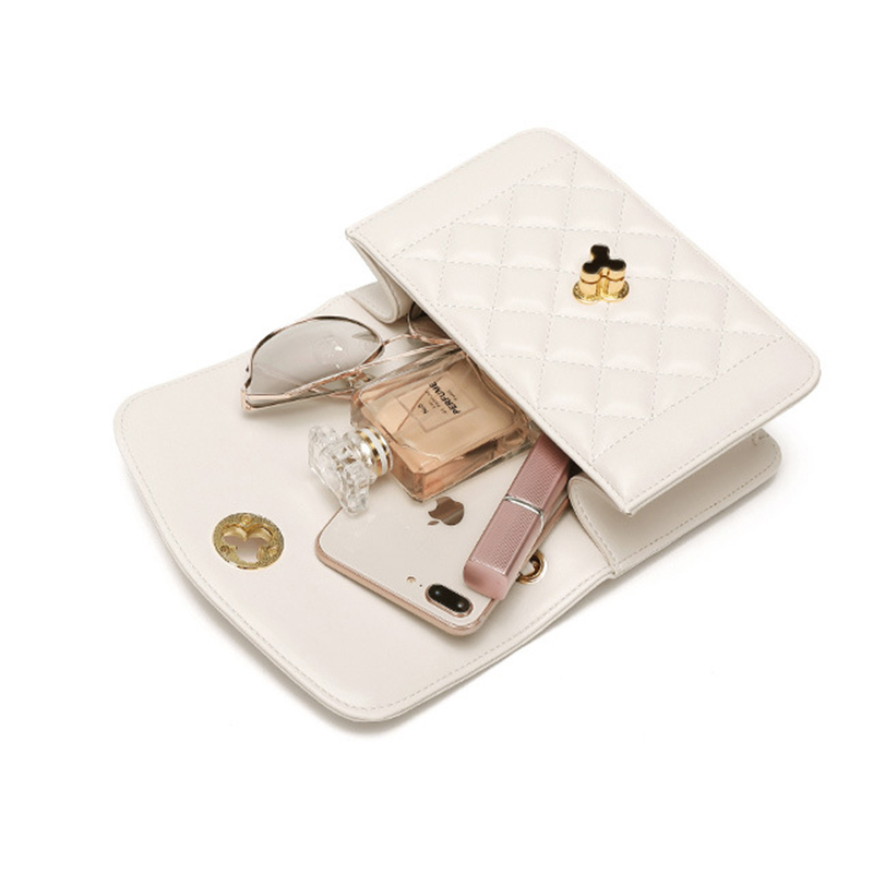 Túi đeo vai IELGY dáng vuông nhỏ chuỗi dây xích thời trang dành cho nữ