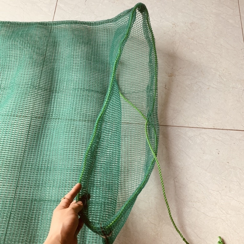 Túi lưới đựng cá làm bằng lưới chã - dài 2m