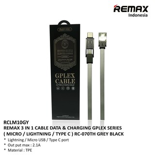CÁP SẠC REMAX RC - 070TH ĐA NĂNG 3 TRONG 1 - HÀNG CHÍNH HÃNG HN