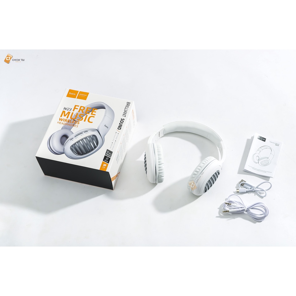 Tai Nghe Bluetooth Chụp Tai Hoco W23 New ✔Có Khe Cắm Thẻ Nhớ - Bảo Hành  12 Tháng Chính Hãng