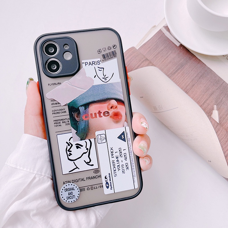Ốp lưng iphone cặp PARIS có viền bảo vệ cam 6/6s/6plus/6splus/7plus/8plus/x/xs/xs max/11/11promax/12/12pro/12promax