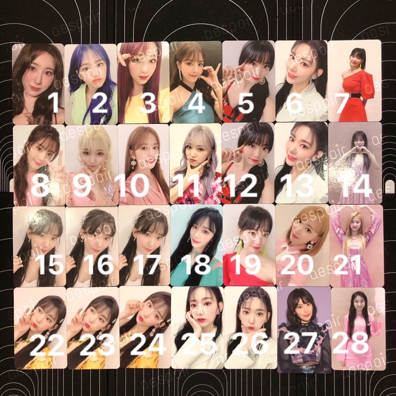 Ảnh card izone album hàng chính hãng
