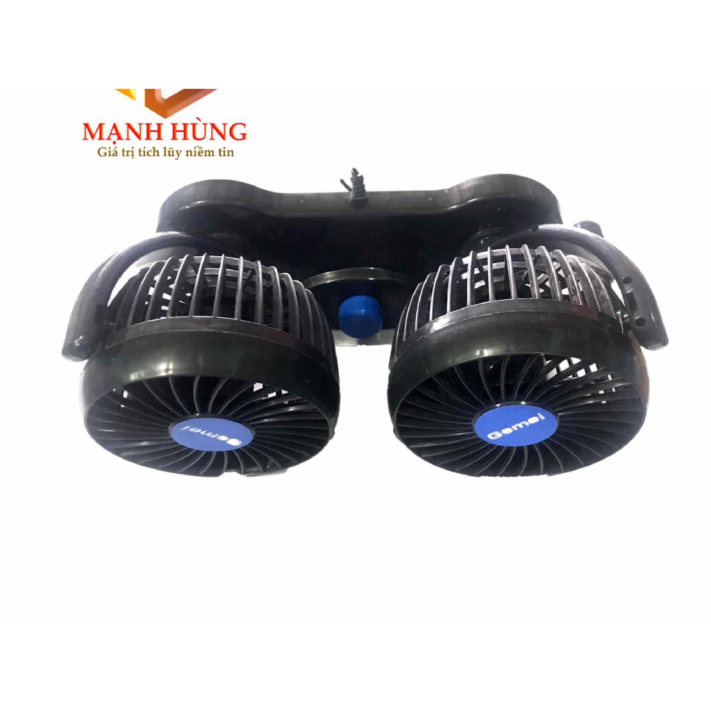 Quạt máy đôi SIZE To ô tô loại to 24v