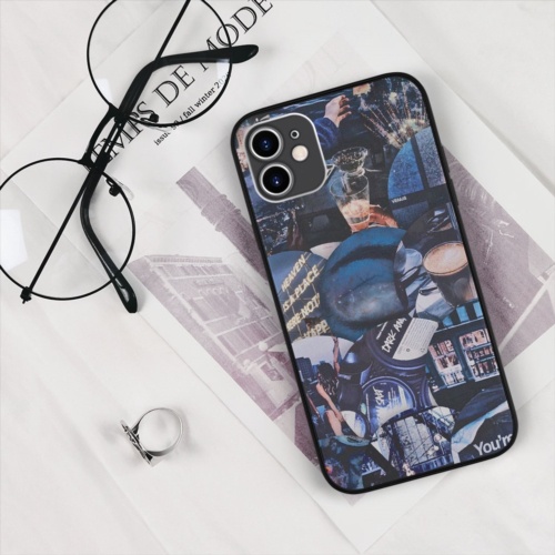 Ốp Lưng Iphone 6 6S Ốp lưng điện thoại màu xanh navy thẩm mỹ cho tuổi teen MIN CASE cho SAMSUNG A32 PAP20211141