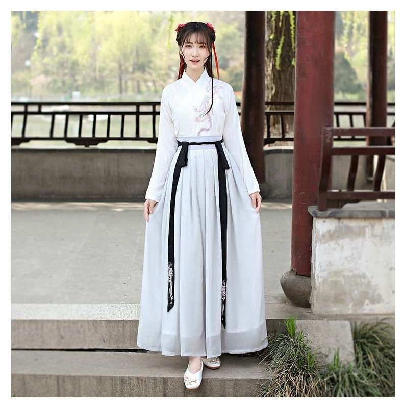 Bộ Hán phục cách tân phong cách Trung Hoa cổ điển thời trang mùa hè xinh xắn cho nữ | BigBuy360 - bigbuy360.vn
