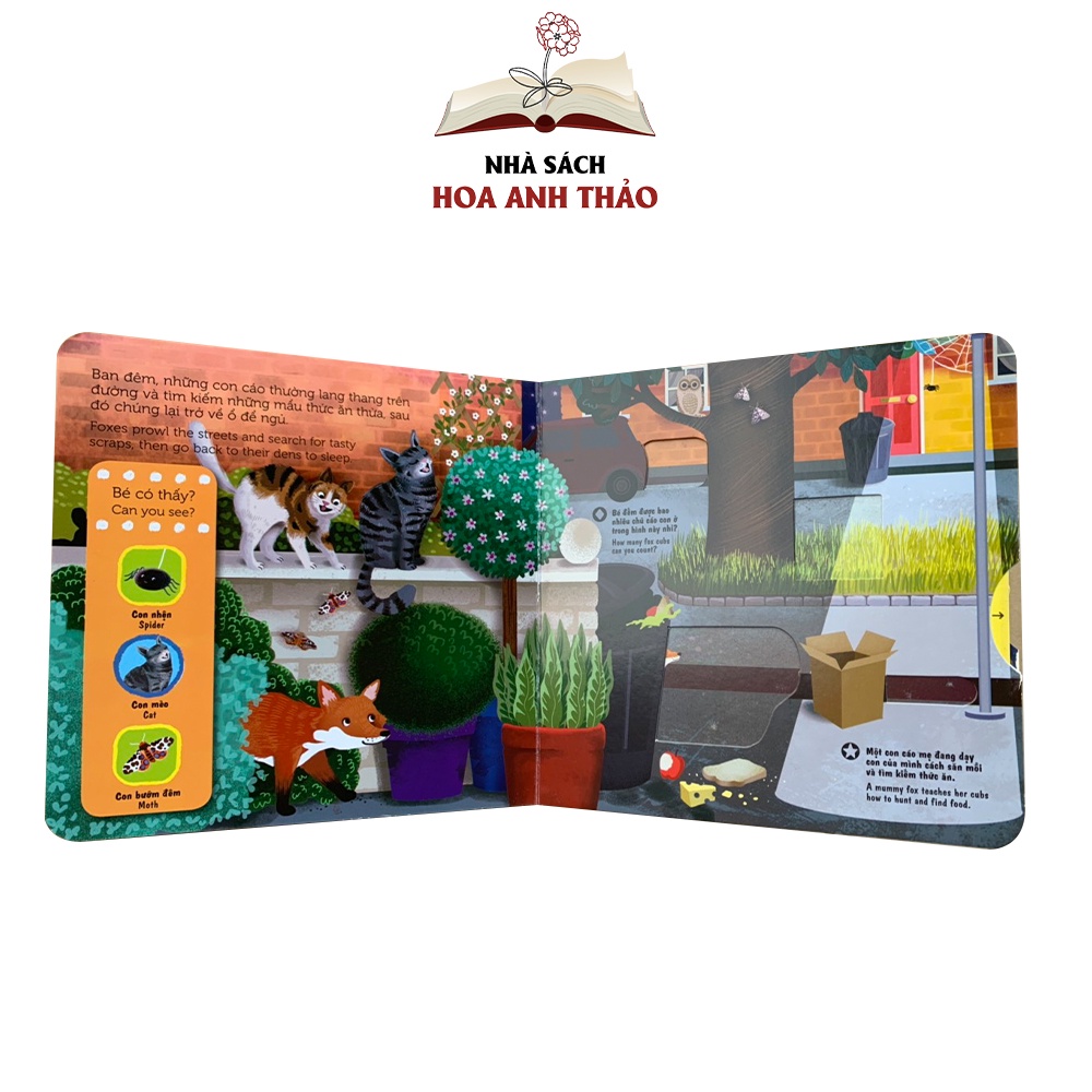Sách chuyển động tương tác lật mở nhiều chủ đề cho bé
