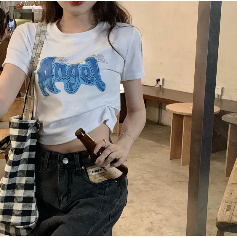 Áo Thun Tay Ngắn Màu Sắc Thời Trang Dành Cho Nữ