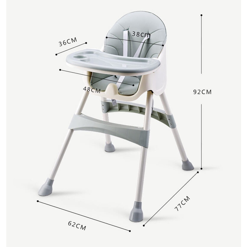 Ghế ăn dặm HONPER HP001/HP002 đa năng cao cấp cho bé từ 6-36 tháng bảo hành chính hãng 1 năm
