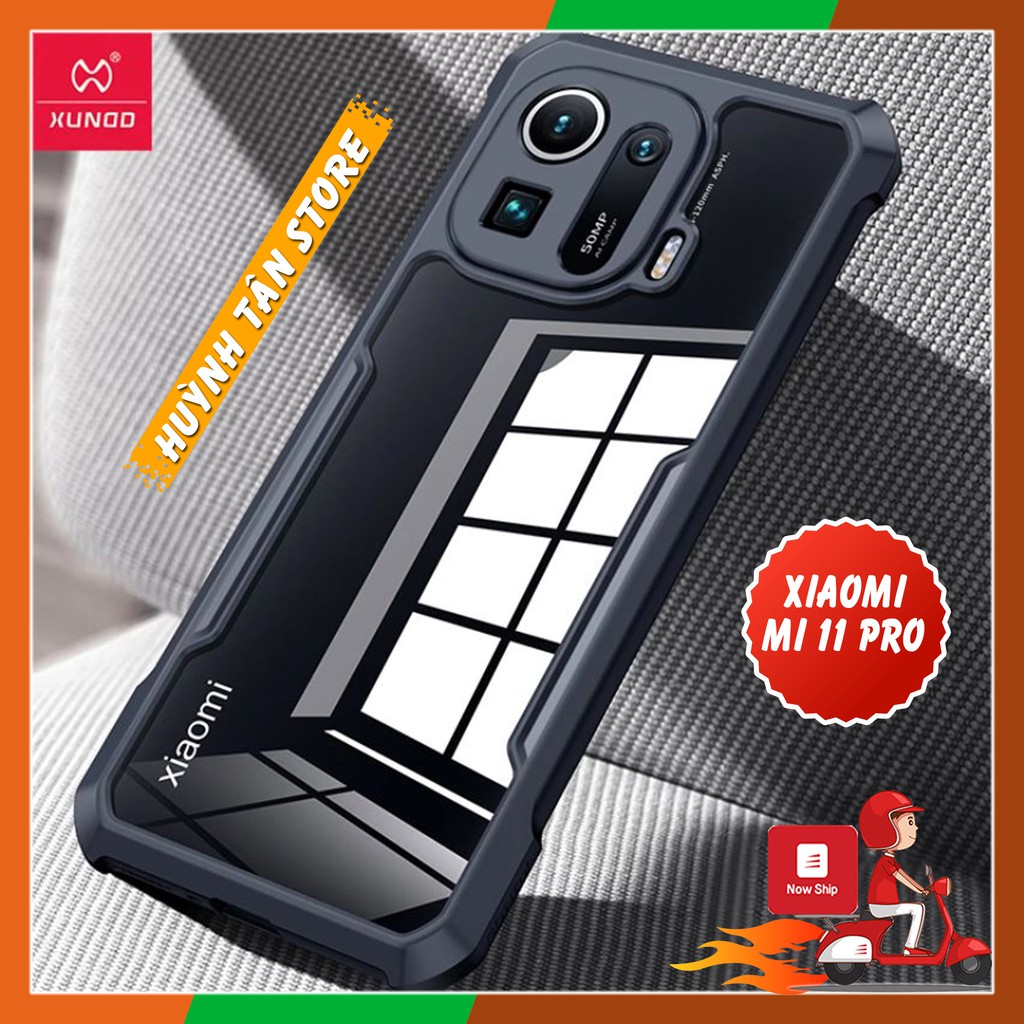 Ốp lưng Xiaomi Mi 11 Pro , Mi 11 Lite chống sốc chính hãng XUNDD