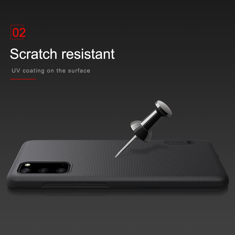 Ốp Lưng Sần chống sốc cho Samsung Galaxy S20 hiệu Nillkin  - Hàng Chính hãng