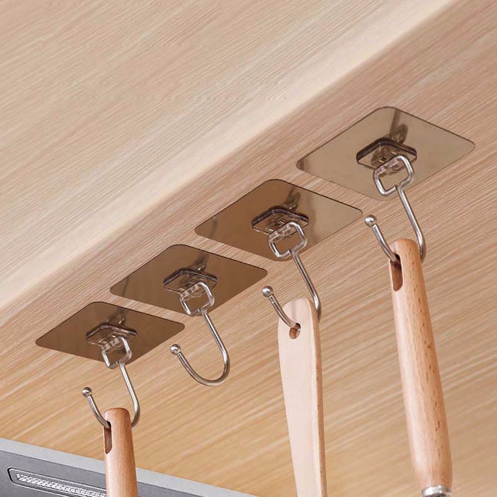 Epoch Set 5 / 10 Móc Treo Chìa Khóa Gắn Tường Bằng Thép Không Gỉ