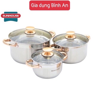 Bộ Nồi 5 Đáy Cao Cấp Bếp Từ Sunhouse SH781