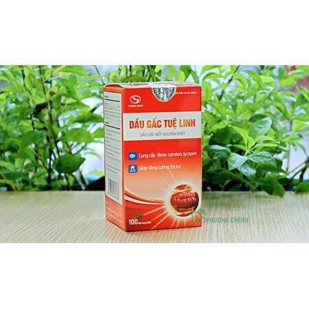 ❤[Chính hãng] Dầu Gấc Tuệ Linh - Phòng chống cận thị, làm đẹp da ( Hộp 60 Viên)