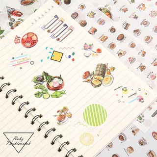 Set 3 Tấm Washi Sticker Giấy Theo Chủ Đề- STK15.2