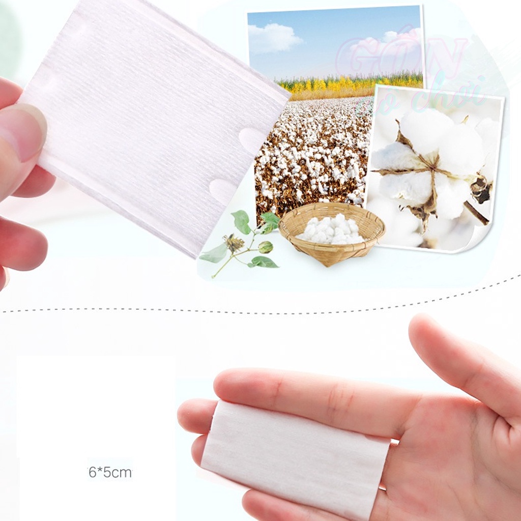 Bông tẩy trang 222 miếng 3 lớp cotton pads mỹ phẩm nội địa trung chính hãng Gôn đồ chơi