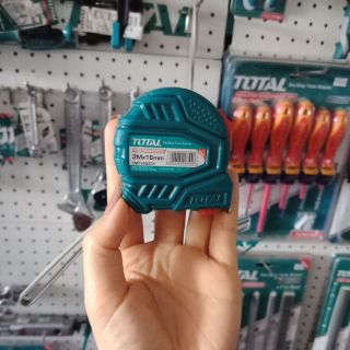 3m thước cuộn thép nền vàng 16mm total tmt126331