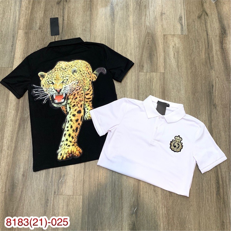 Polo DG Thêu Hổ Thời Trang - Áo Thun DG Hình Thêu Hổ Sau Lưng