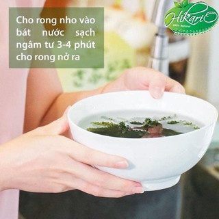 Rong Nho Cao Cấp Hikario 100% Tự Nhiên - Tách Nước Theo Tiêu Chuẩn Nhật Bản, Hộp 10 gói 280gr