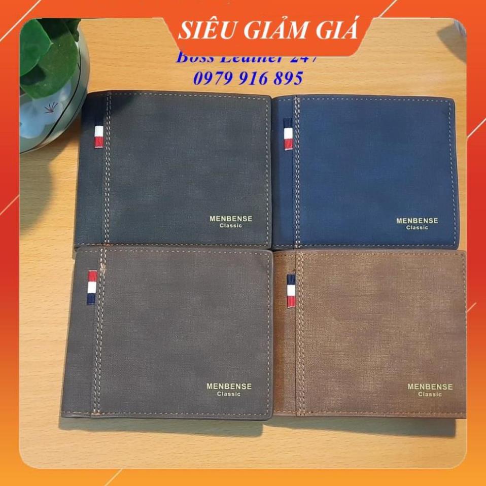 Ví Nam 💖 FREESHIP 💖 Ví Nam Nhỏ Gọn MenBense 4 Màu, Chất Liệu Da PU Cao Cấp ®️