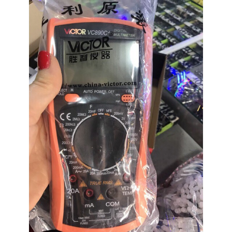 Đồng hồ vạn năng điện tử hiển thị số VICTOR VC890C +
