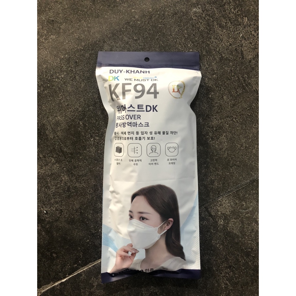 Khẩu Trang 4 Lớp KF94 V - MASK Chống Bụi Mịn Và Kháng Khuẩn Hàng Cao Cấp