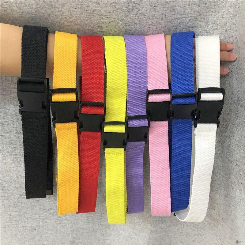 Nhập WAFACB15K giảm 15K_Thắt lưng vải bố phối khóa nhựa mềm thời trang