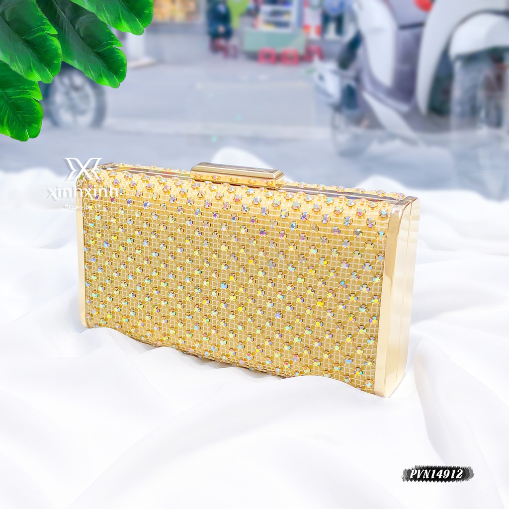 Túi clutch cầm tay chữ nhật cao cấp sang chảnh cho phái nữ - Xinh Xinh Accessories