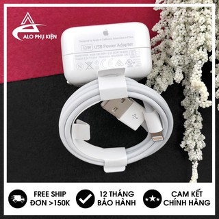 Bộ Sạc iPad 12W Bóc Máy - Hàng Zin 100% New Seal - Bảo hành 12 tháng lỗi 1 đổi 1.
