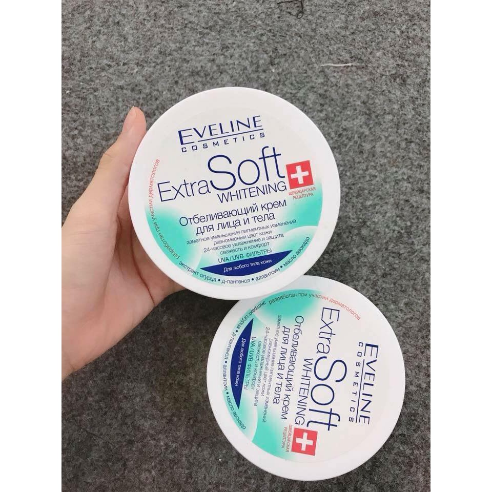 Kem dưỡng trắng da mặt và Body Extra Soft Eveline