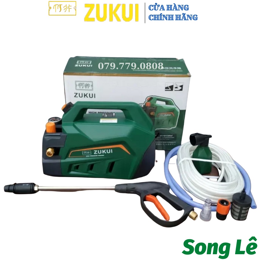 Máy Rửa Xe Chỉnh Áp Zukui S8 - 3000W - Model 2022 - MÁY XỊT RỬA, MÁY RỬA ÁP LỰC NƯỚC - Tặng dây 15m