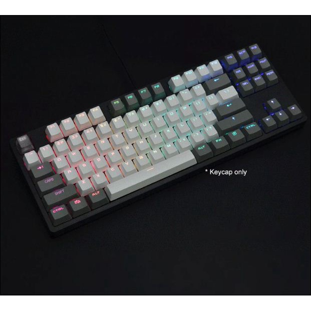 Nắp Phím cho Bàn Phím Cơ PBT Chống Sáng Phối Màu Cho Bàn Phím 87 Cái/bộ Keycap