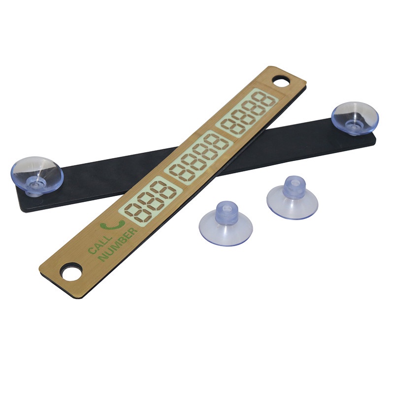 Thẻ Số Điện Thoại Đỗ Xe Tạm Thời 14.8*2cm Phát Sáng Ban Đêm