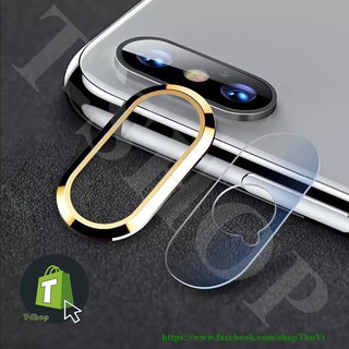 Bộ miếng dán và viền bảo vệ camera cho Iphone